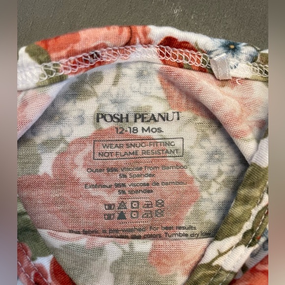 Posh Peanut Red Roses Floral Pajama Set - Picture 4 of 4